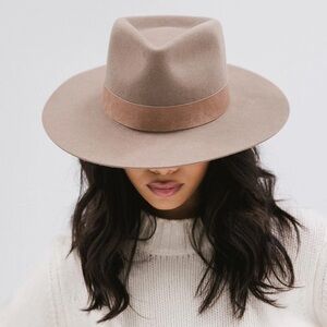 Gigi Pip - Miller Fedora - Brown - Size S/M (57) - Adjustable Inner Band